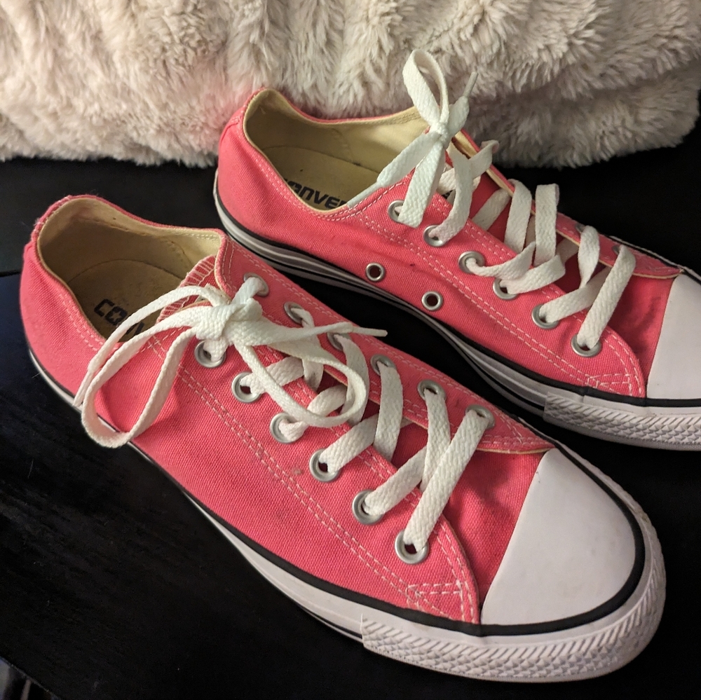 Pink Converse All Star sneakers
